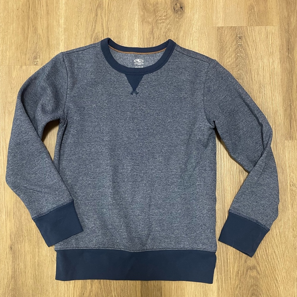 Boys blue light weight crew-neck sweatshirt large